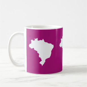 Taza De Café Brasil morado festivo en Emporio Moffa