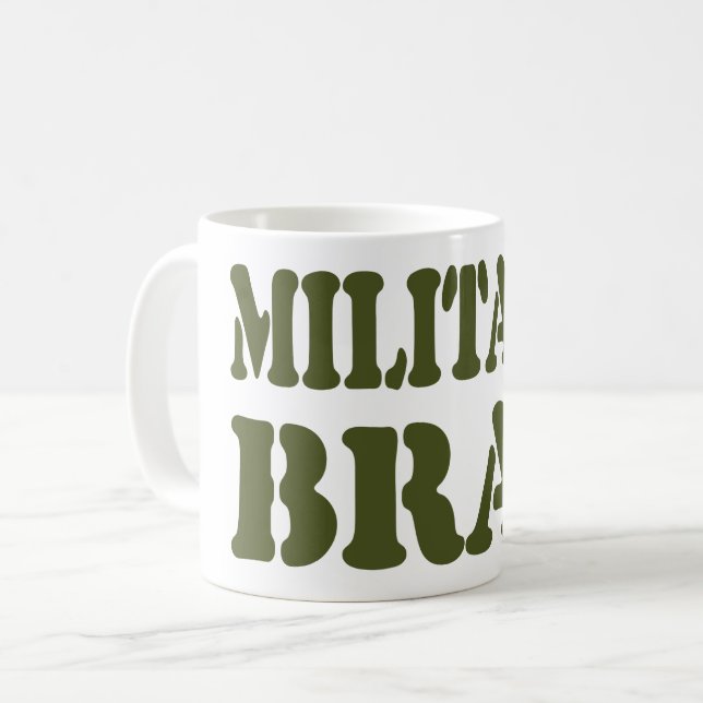 TAZA DE CAFÉ BRAT MILITAR (Anverso izquierdo)