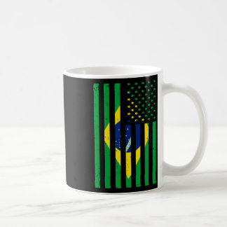 Taza De Café Brazil Shirt Brasil Soccer Usa America Flag Jersey
