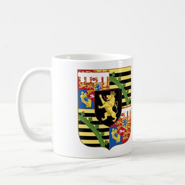 Taza De Café Brazos Del Rey Leopold I De Bélgica Café Mug (Izquierda)