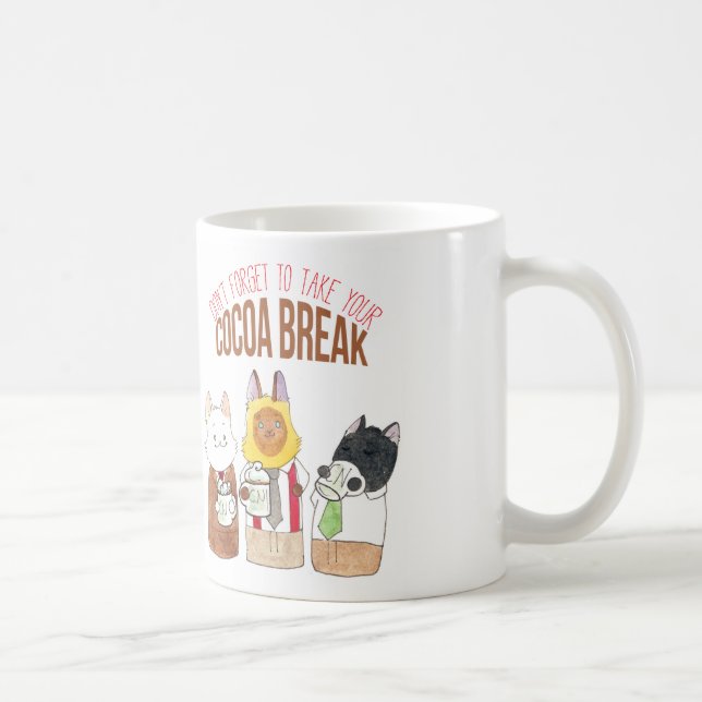 Taza De Café Breaking Cat News Cocoa Break Mug (Derecha)