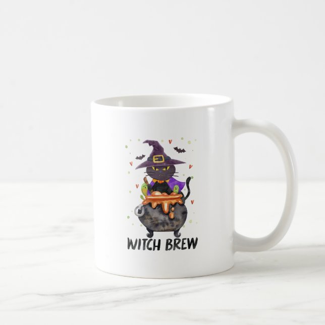 Taza De Café Brecha de bruja - Bruja de gata (Derecha)