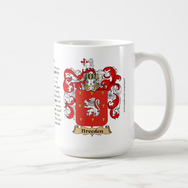 Taza De Café Breeden, el origen, el significado y el escudo (Derecha)