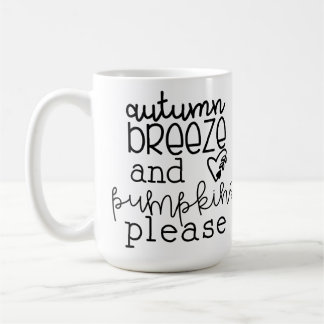 TAZA DE CAFÉ BREEZE DE OTOÑO Y PUMPKINAS, POR FAVOR
