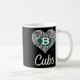 Taza De Café Brenham Cubs Logo Lace Heart Hs