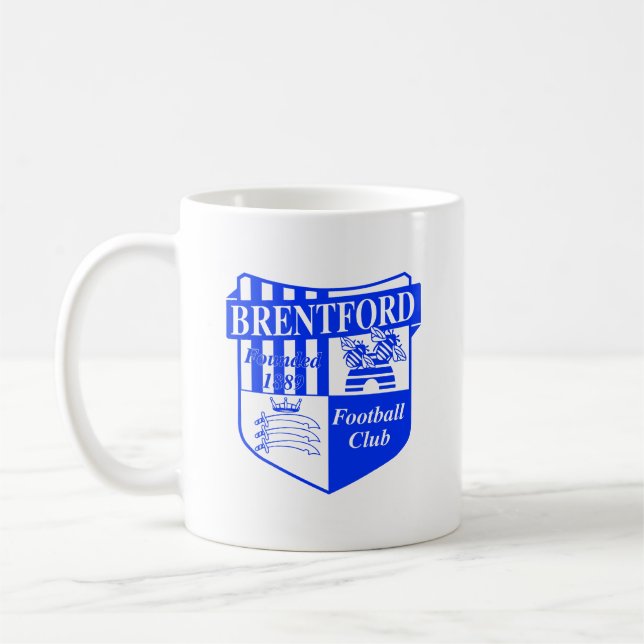 Taza De Café Brentford FC Fan Mug - Edición Retro (Izquierda)