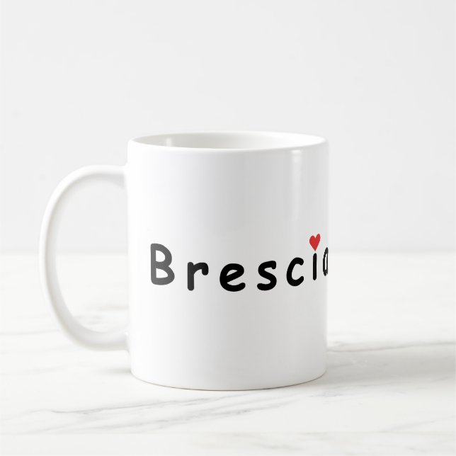 Taza De Café Brescia Italia, amo a Brescia (Izquierda)