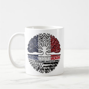Taza De Café Bretaña Breton Francia Francia Francia Bandera de 