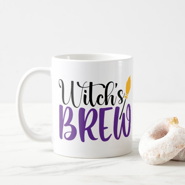 Taza De Café Breve de brujas (Con donut)