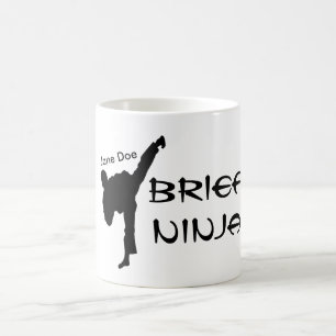 Taza De Café Breve Ninja información personalizada de la corte