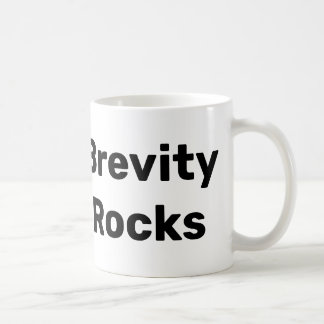 Taza De Café Brevity Rocks Left Mug