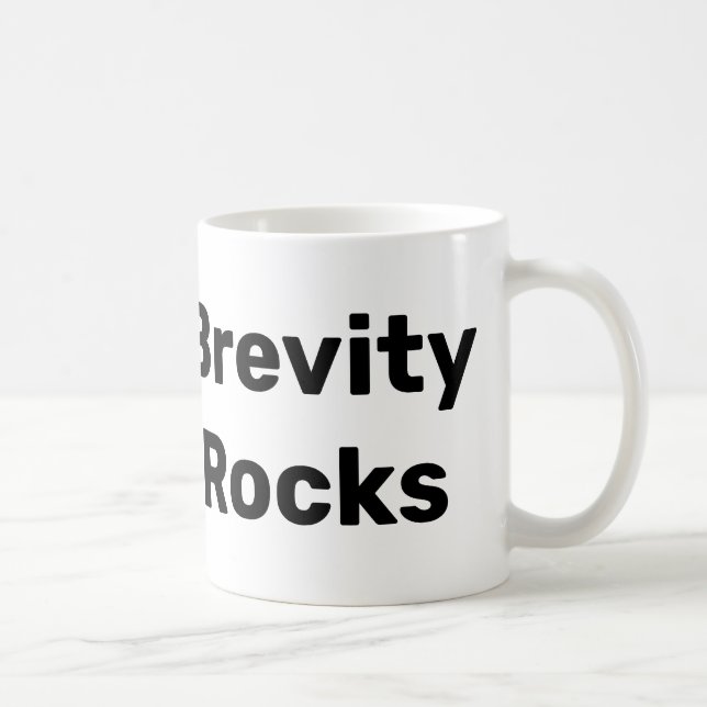 Taza De Café Brevity Rocks Left Mug (Derecha)