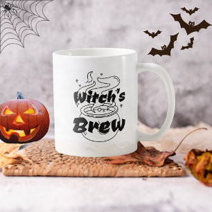 Taza De Café Brew de caldero de bruja negra divertida de Hallow