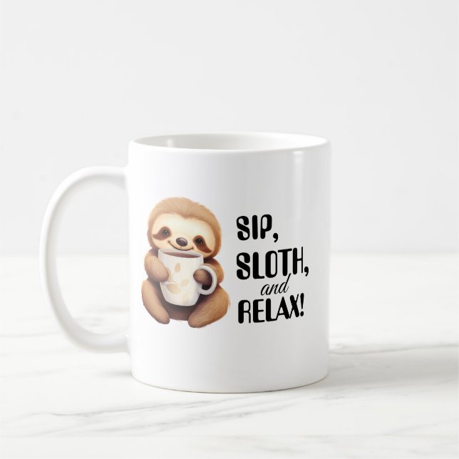 Taza De Café Brew matutino de Sloth (Izquierda)