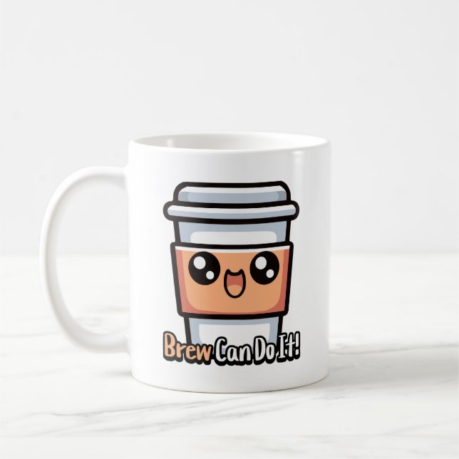 Taza De Café ¡Brew Puede Hacerlo! Un café lindo (Izquierda)