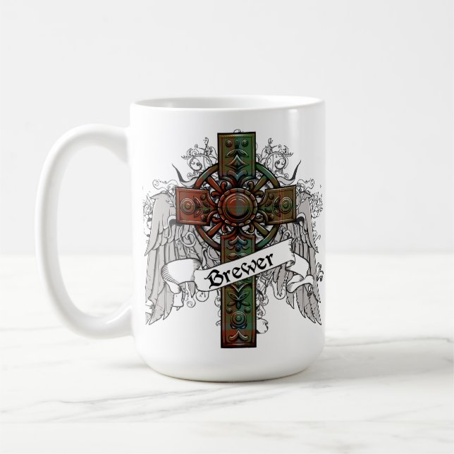 Taza De Café Brewer Tartan Cross (Izquierda)