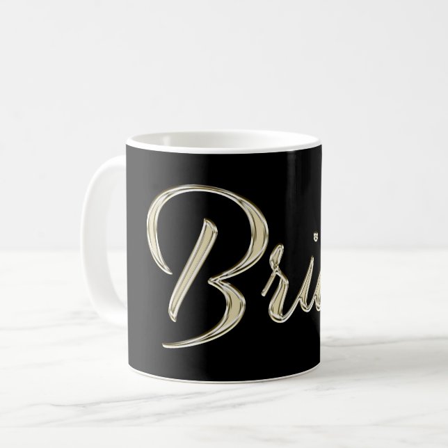 Taza De Café Brian Name whitegold Tasse Teetasse Kaffeetasse (Anverso izquierdo)