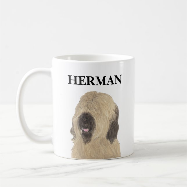Taza De Café Briard personalizado (Izquierda)