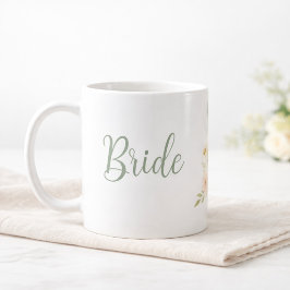 Taza De Café Bride to Be Wildflower Garden Personalized