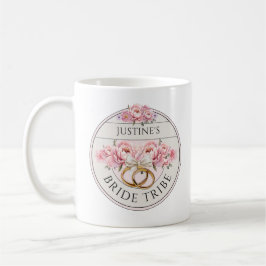 Taza De Café Bride Tribe personalizado floral