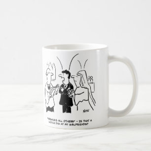 Taza De Café Bridegroom piensa que Vicar está cavando en él