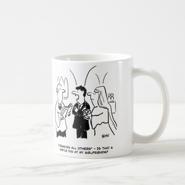 Taza De Café Bridegroom piensa que Vicar está cavando en él (Derecha)