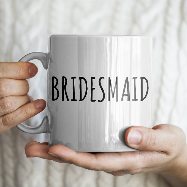 Taza De Café "Bridesmaid" Sencilla y moderna casa de campo (Subido por el creador)