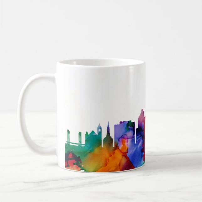 Taza De Café Bridgeport Skyline (Izquierda)