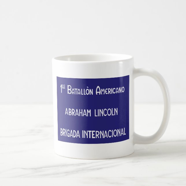 Taza De Café Brigadas internacionales Abraham Lincoln 1r (Derecha)