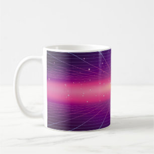 Taza De Café Bright abstract retro background made in 80s style