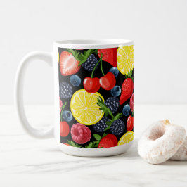 Taza De Café Bright Berries & Lemon Mug