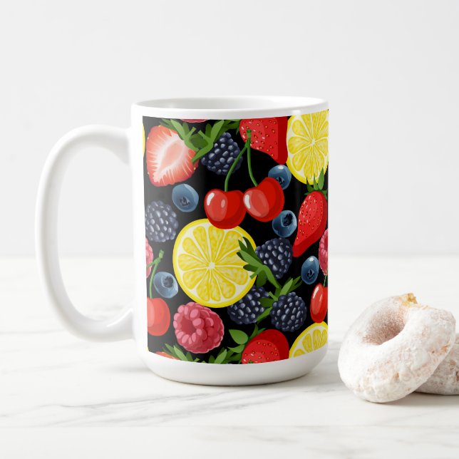 Taza De Café Bright Berries & Lemon Mug (Con donut)