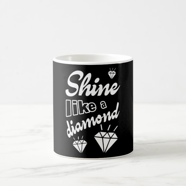 Taza De Café Brilla como un diamante (Centro)