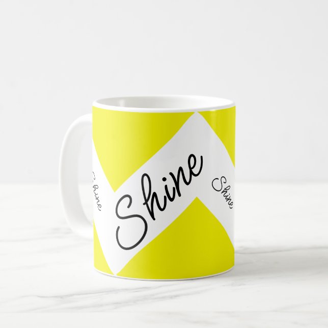 Taza De Café Brilla texto (Anverso izquierdo)