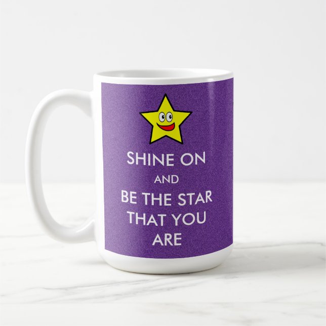 Taza De Café Brilla y sé la estrella que eres (Izquierda)