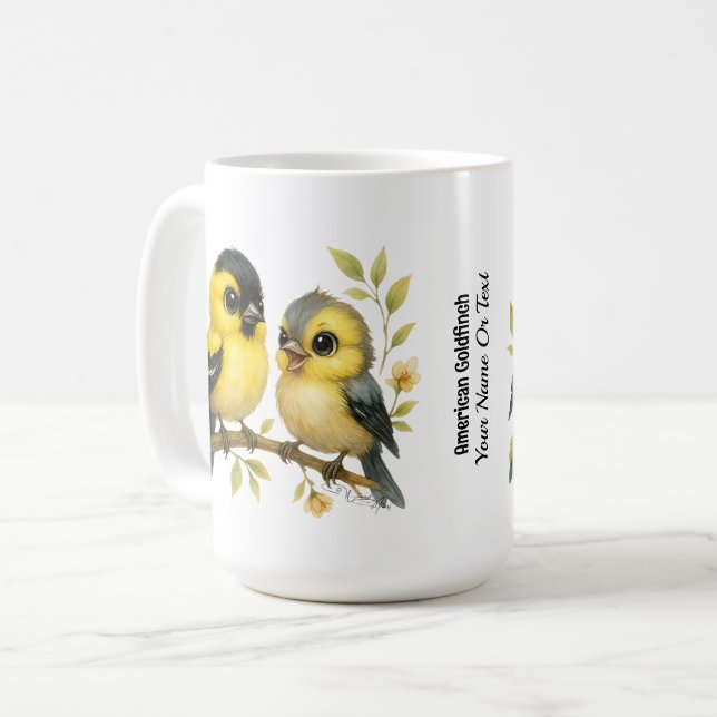 Taza De Café Brillante Goldfinch (Anverso izquierdo)