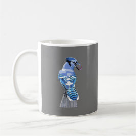 Taza De Café Brillante Jay Azul