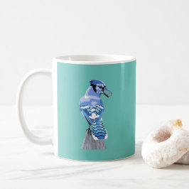 Taza De Café Brillante Jay Azul