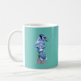 Taza De Café Brillante Jay Azul