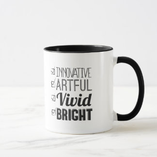 Taza de café BRILLANTE, lista de control