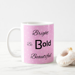 Taza De Café Brillante negrita Hermosa inspiración rosa