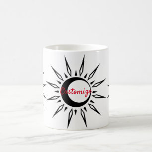 Taza De Café Brillante Sun Crescent Moon Thunder_Cove