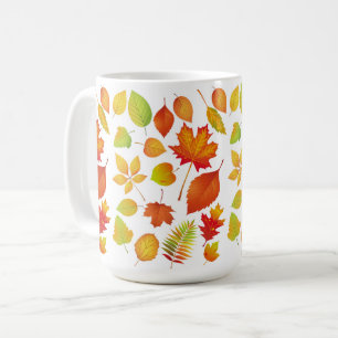 Taza De Café Brillantes hojas otoñales