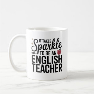 Taza De Café Brillar para ser profesor de inglés