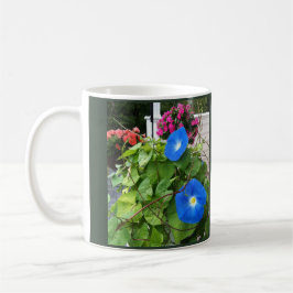 Taza De Café Brilliant Blue Morning Glories 