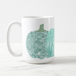 TAZA DE CAFÉ BRILLO DE AQUA ASPECTO CALABAZAS DE OTOÑO