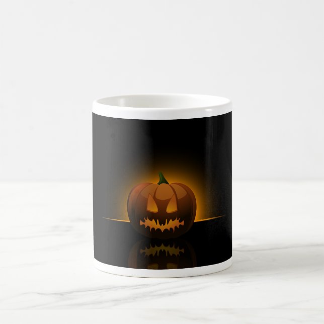 Taza De Café Brillo de calabaza de Halloween (Subido por el creador)