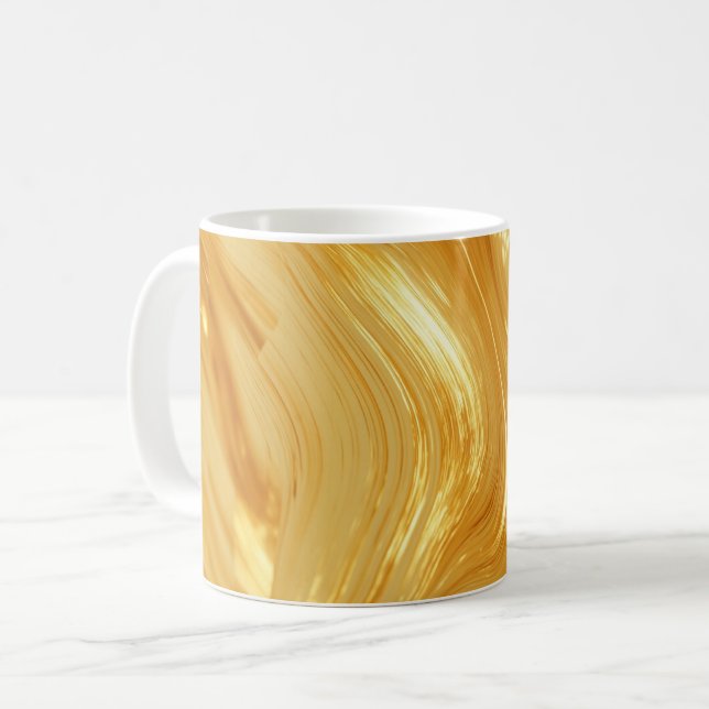 Taza De Café Brillo de color dorado (Anverso izquierdo)
