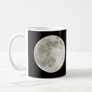 Taza De Café Brillo de Luna Llena Mínimo Cielo Nocturno Natural