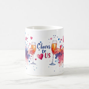 Taza De Café Brindis a Nosotros Pareja Champán Boda
